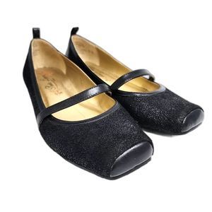 Poetic License Black Glitter Flats